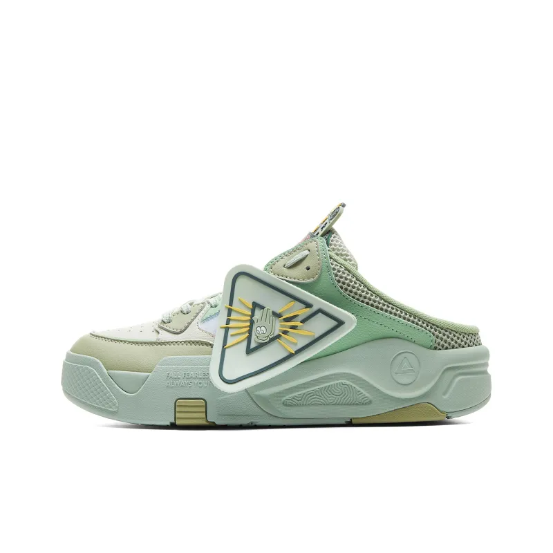 PEAK Skateboard Shoes Men Low Top Bean Sprout Green-1