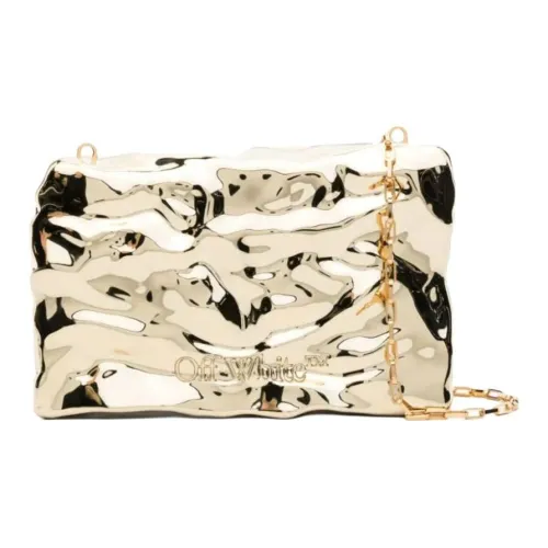 OFF-WHITE Crushed Mirrored Clutch Bag