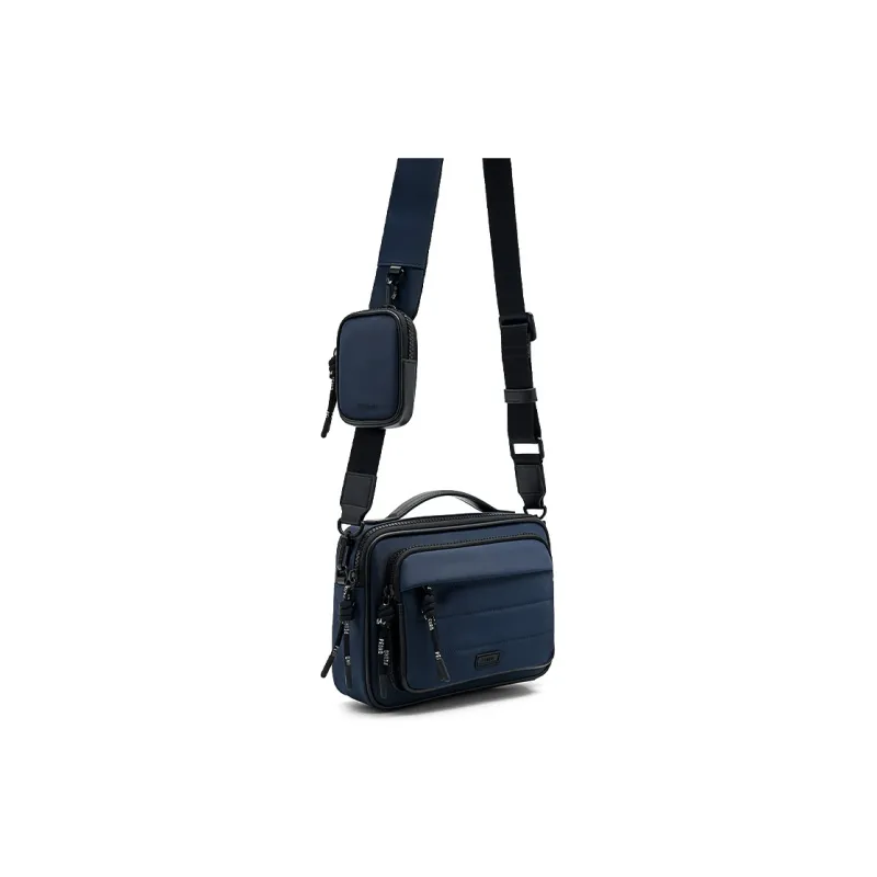 PEDRO Nylon Shoulder Bag Regular Men's Dark Blue-3