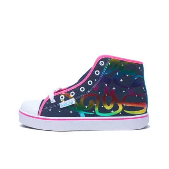 HEELYS VELOZ Strutting Shoes Anti-Slip Wear-Resistant High-Top Casual Shoes Women's Silver