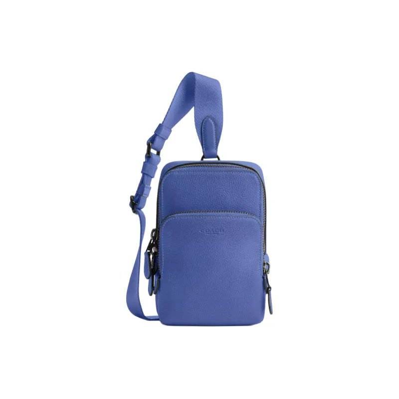 COACH Gotham Leather Shoulder Bag Crossbody Bag Mini Men's Blueberry-0