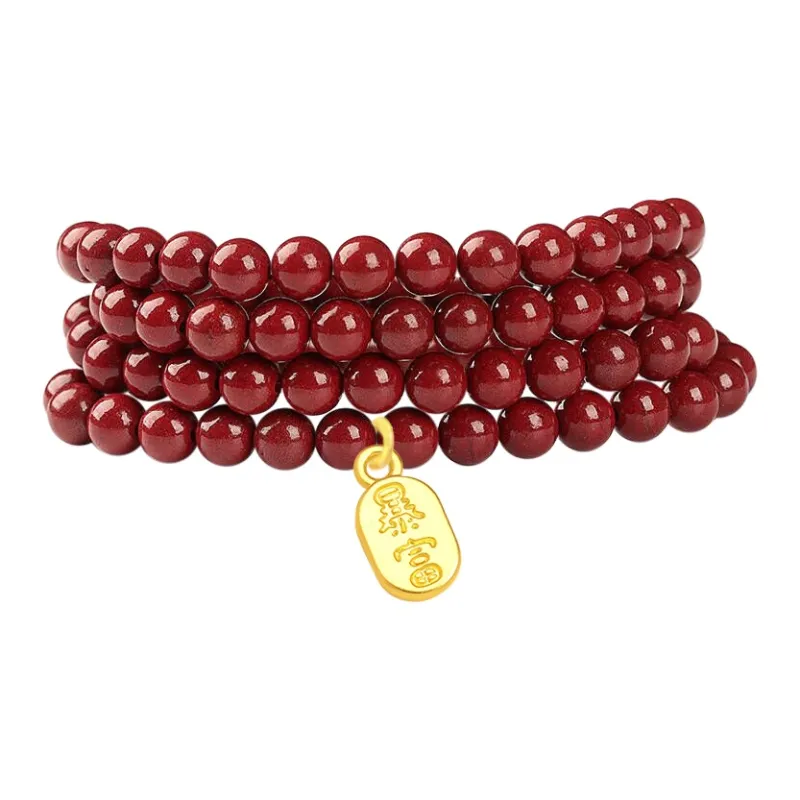 The Years Are Quiet Cinnabar Jade Bracelets Unisex-11