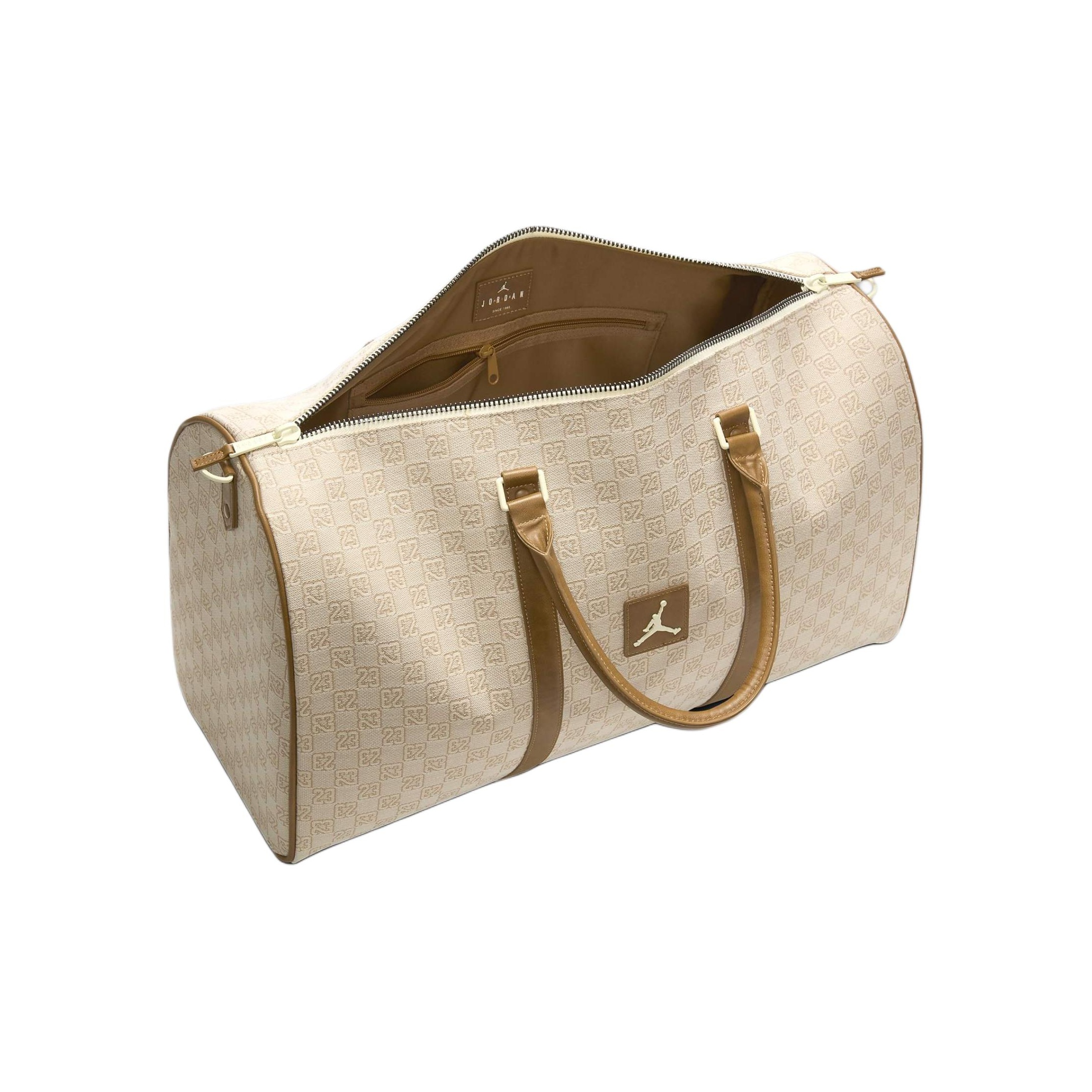 JORDAN Monogram Duffle Bag 40L Coconut Milk - POIZON
