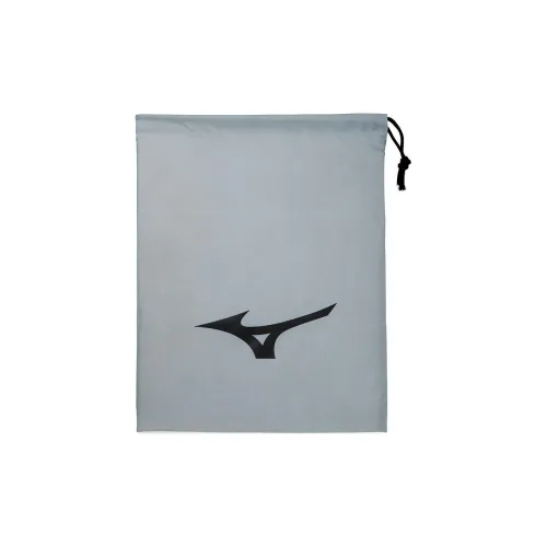 Mizuno Nylon Shoe Bag Medium Size Unisex Gray & Black