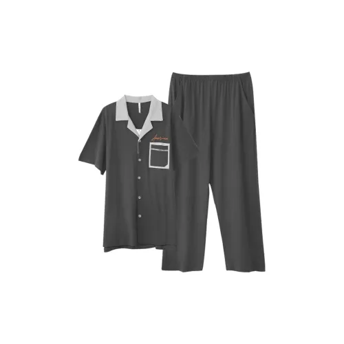 Dorame Pajama Set Men's Dark Gray