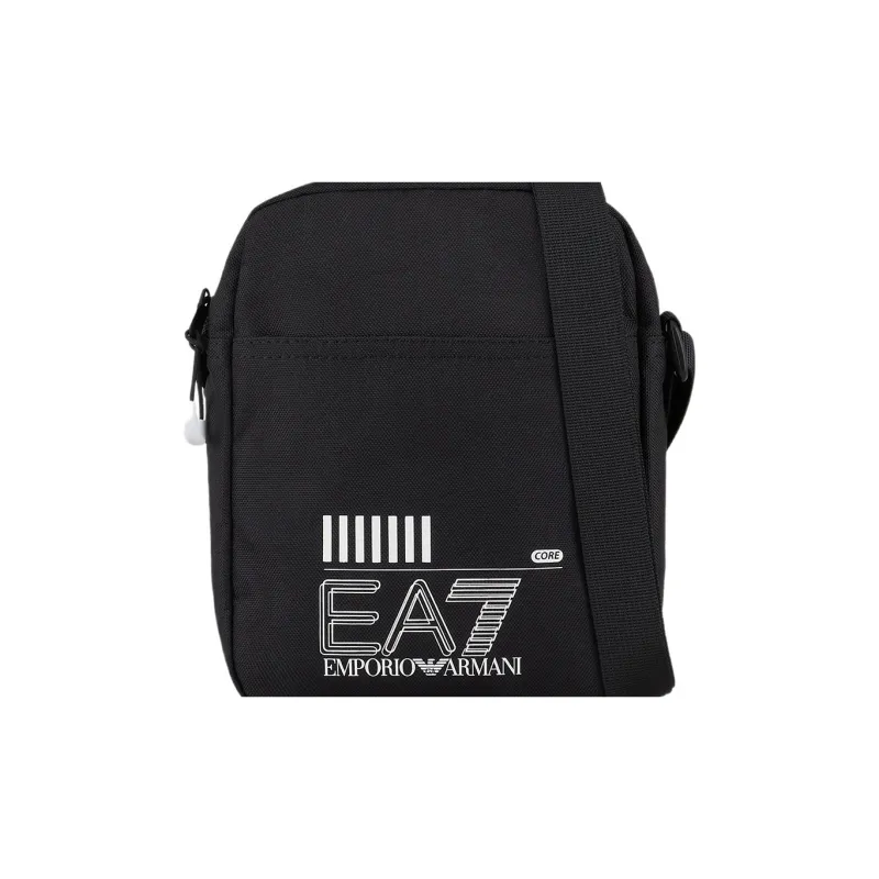 EMPORIO ARMANI EA7 Polyester Shoulder Bag, Crossbody Bag Trumpets Men's Black & White Logo-3