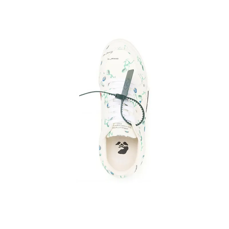 OFF WHITE Vulc Low Canvas Alien Logo Applique White Green Black-3