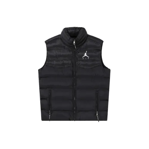 Jordan Jumpman Men's Logo Print Zip-Up Puffer Vest Black