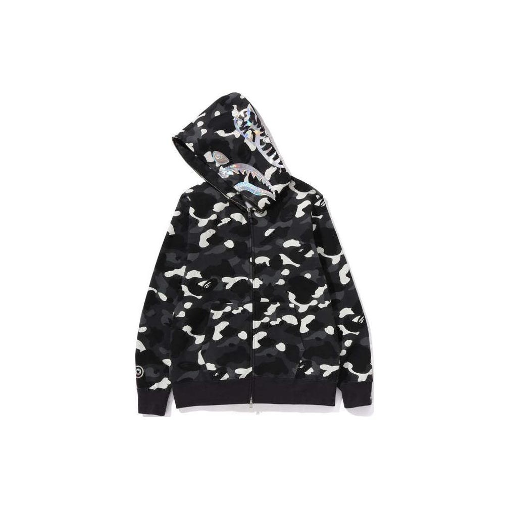 Bape black and white camo hoodie hotsell