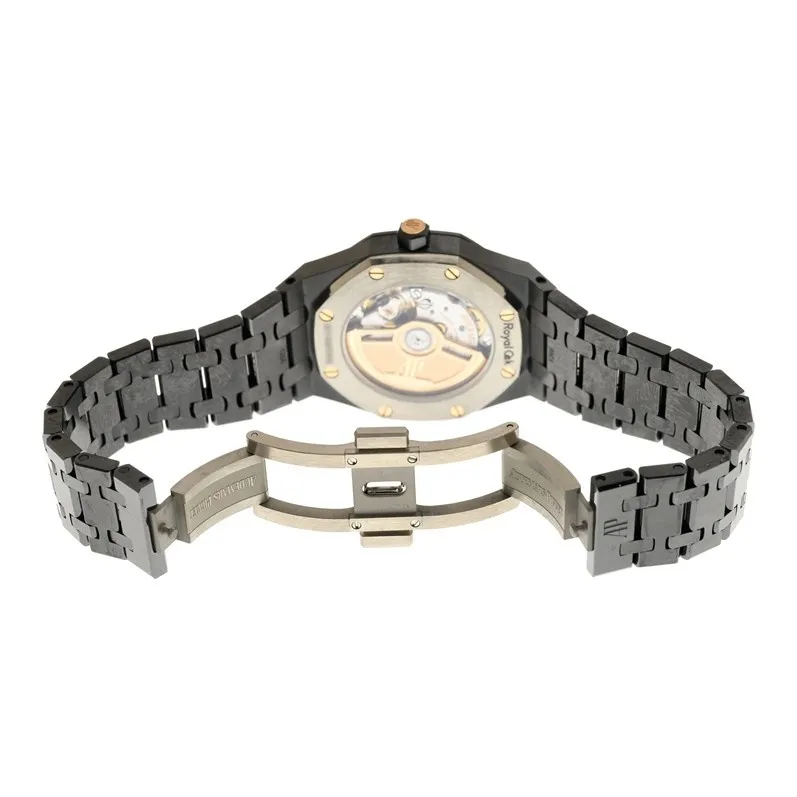 AUDEMARS PIGUET Royal Oak Series Automatic Mechanical Movement Women's Watch Watch 34mm Black Dial Ceramic Watch Case-2