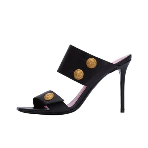 BALMAIN Button fastening Leather Sandals Women's