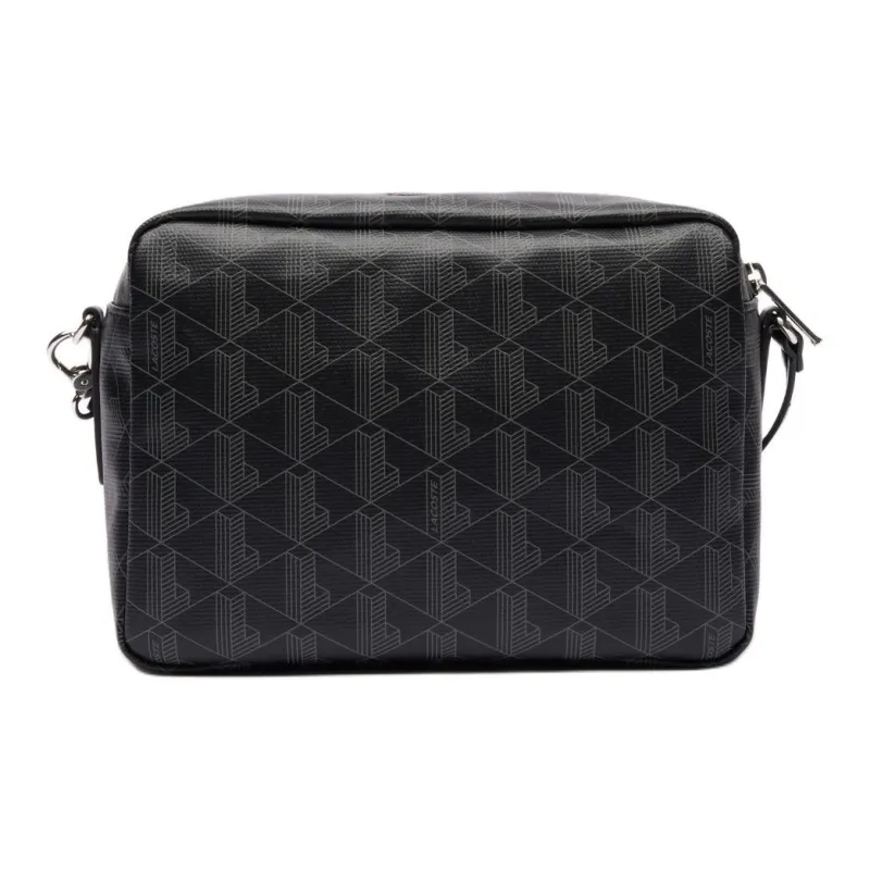 LACOSTE PVC Makeup Bag Regular Women's Black-3