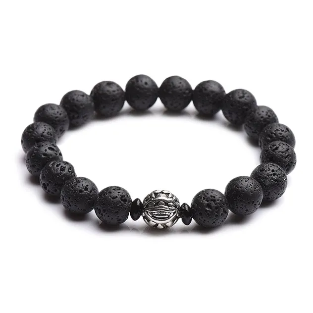 RINGLOVE Volcanic Stone Bracelets Men's-0