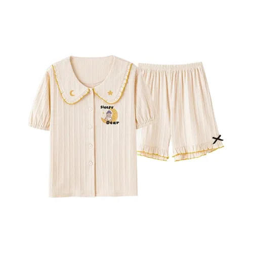 Xiang Ning Pai Pajama Set Women's Vibrant Orange