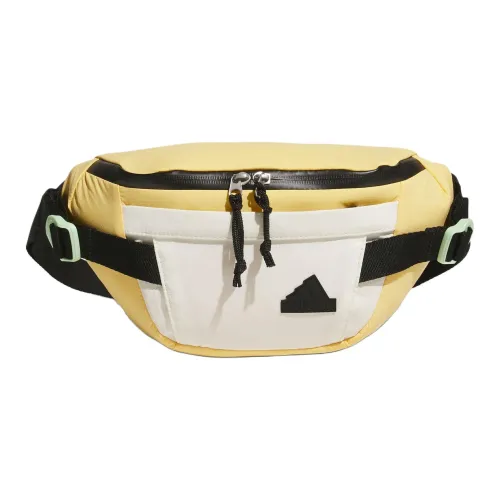 Adidas Recycled Polyamide Shoulder Bag Crossbody Bag Fanny Pack Small Size Unisex Apricot Yellow