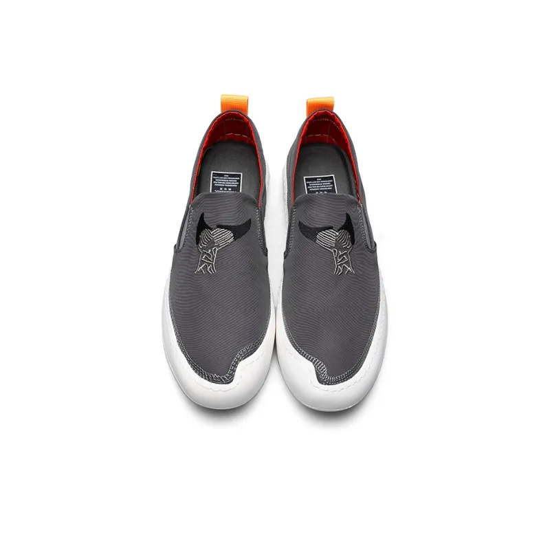 PARDASAUL Canvas Shoes Men Low Top Gray/Yellow-3