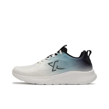 XTEP Cushioning Rebound Low Top Running Shoes Men's White Blue Black