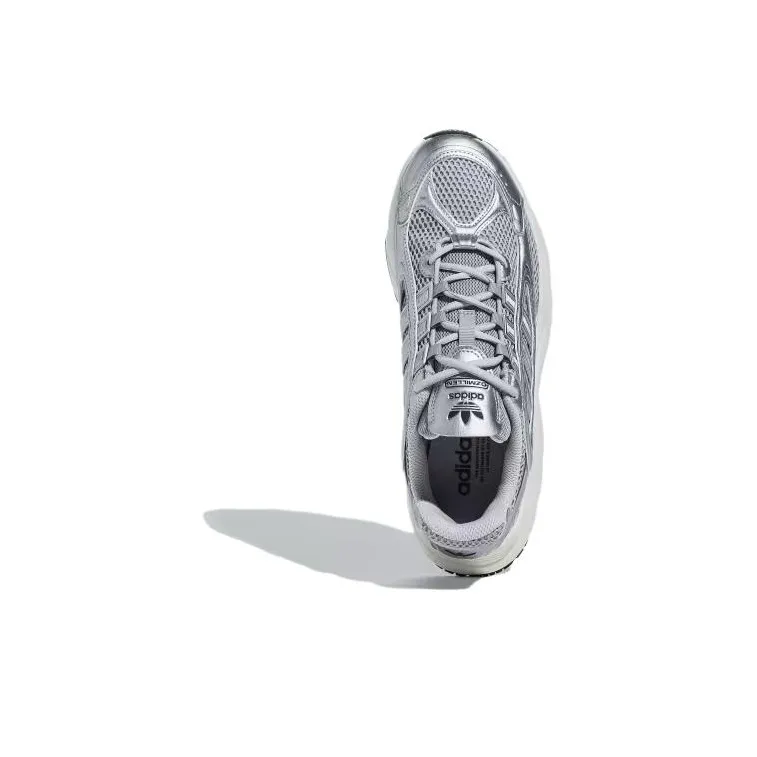 Adidas Originals Ozmillen Cushioning Slip Resistant Low Top Casual Running Shoes Men's Silver White-3