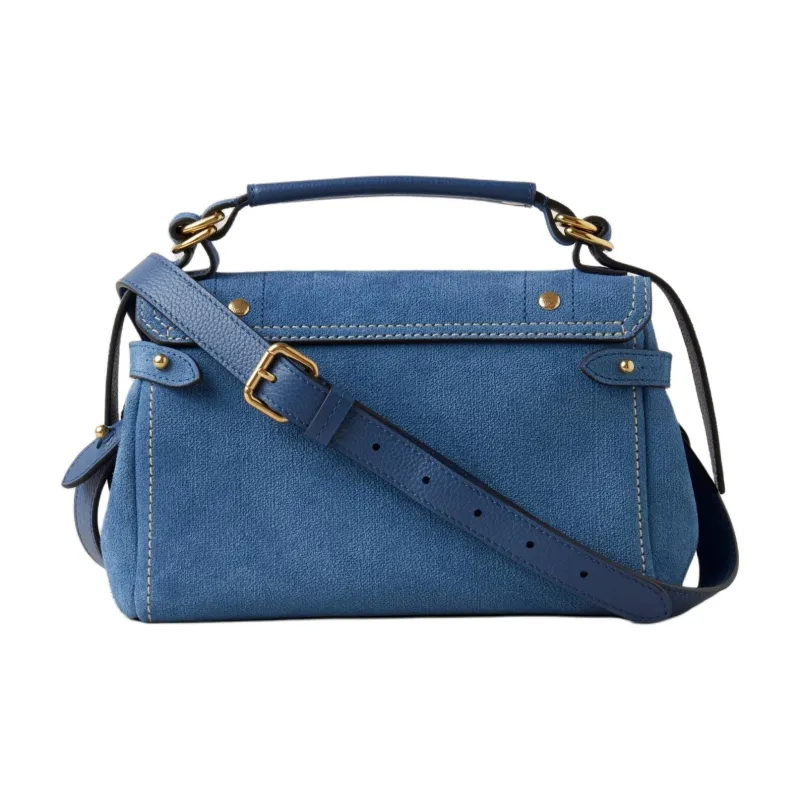 Mulberry Alexa Denim Shoulder Bag Crossbody Bag Handbag Mini Women's Indigo-2