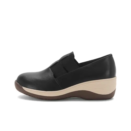 PIERCE GENTRY Loafers Women's Black/Beige/Yellow