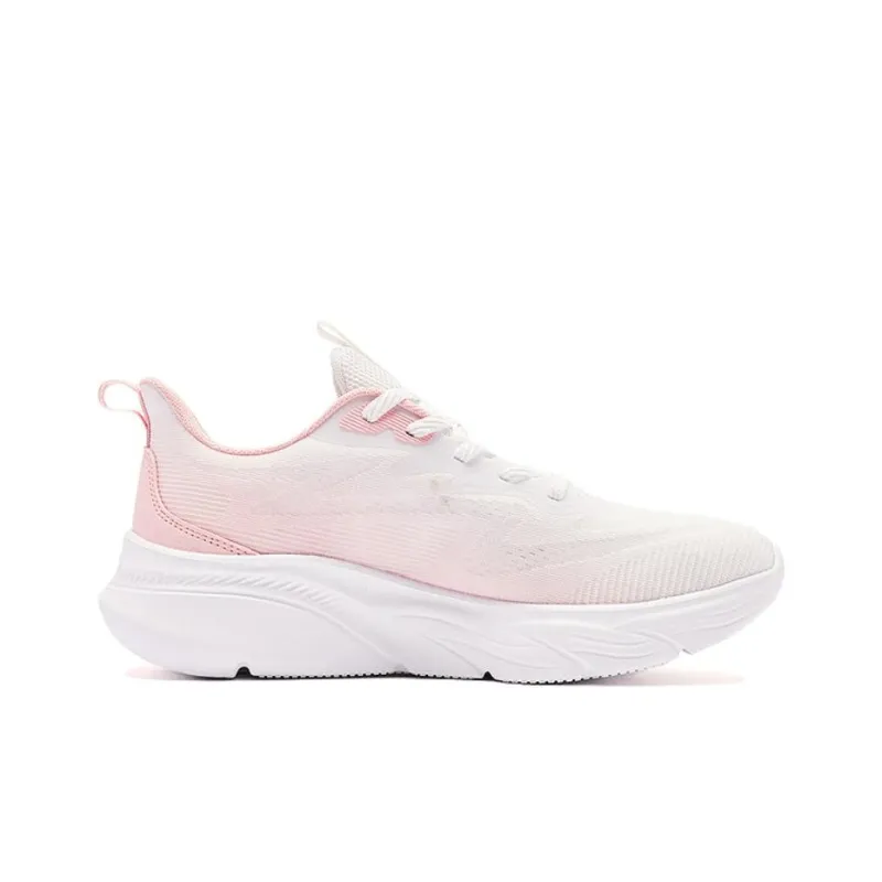 QIAODAN Yuebu 2.0 Anti Slip And Wear Resistant Breathable Low Top Q COZY SOFT Running Shoes Women's Pink White-1