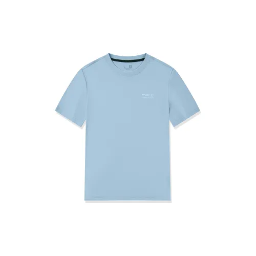 QIAODAN T-Shirts Men Soft Gray Blue