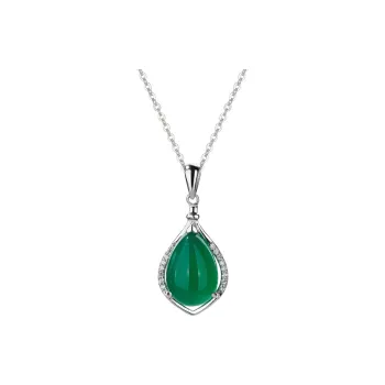 QLADY Chalcedony Neck Chain Women's