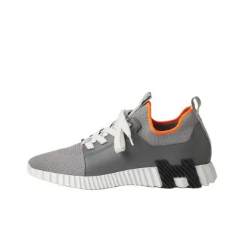 HERMES Depart Low Top Casual Shoes Men's Gray