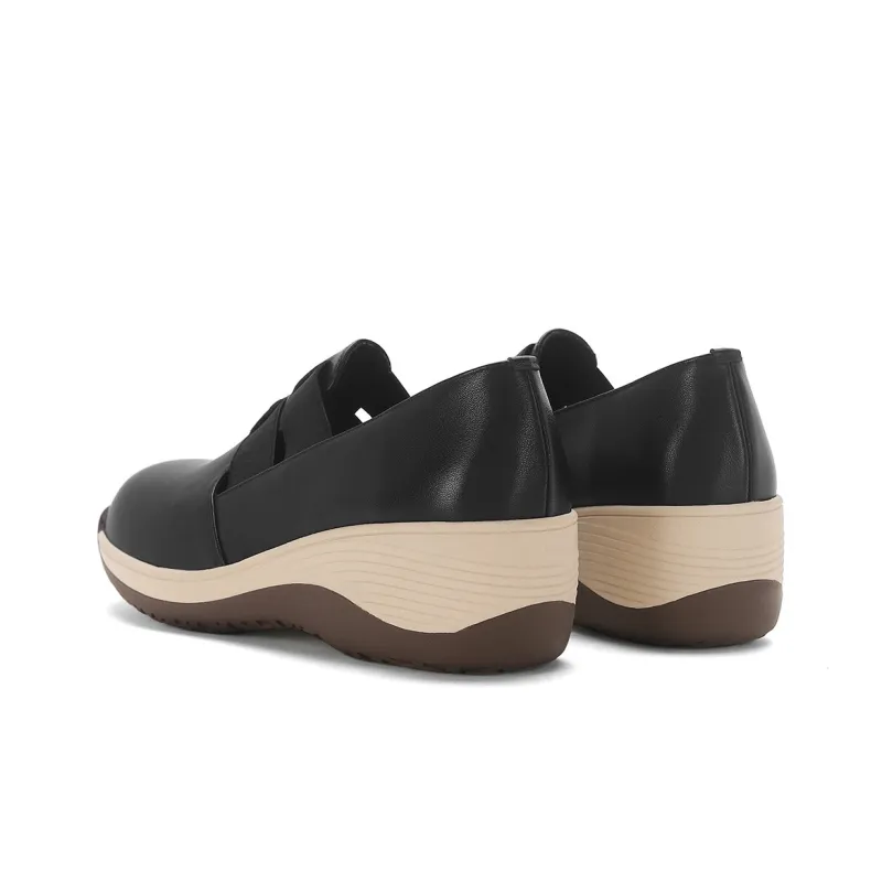 PIERCE GENTRY Loafers Women's Black/Beige/Yellow-2