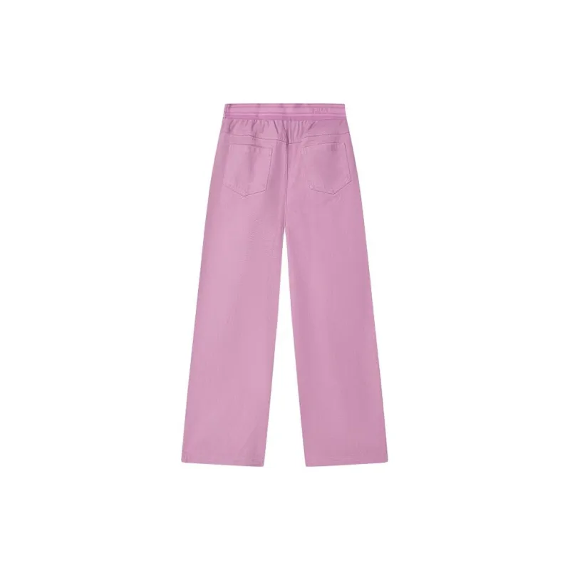 FILA Heritage Casual Pants Women's Purple Clay Red-1