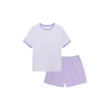 [Short-Sleeved Shorts]Youqing Purple-Women's