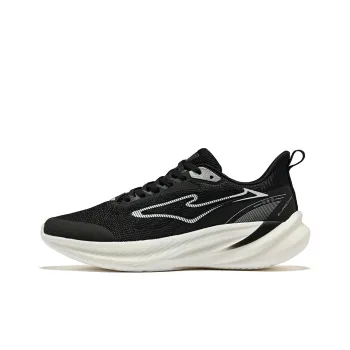 Erke Wind Chase 2.0 V2 Cushioned Wear Resistant Breathable Low Top Casual Running Shoes Men's Black White