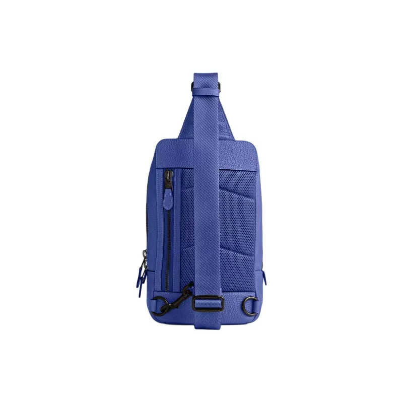 COACH Gotham Leather With Calfskin Sling Bag, Fanny Pack, Shoulder Bag, Crossbody Bag Small Size Men's Blueberry-1