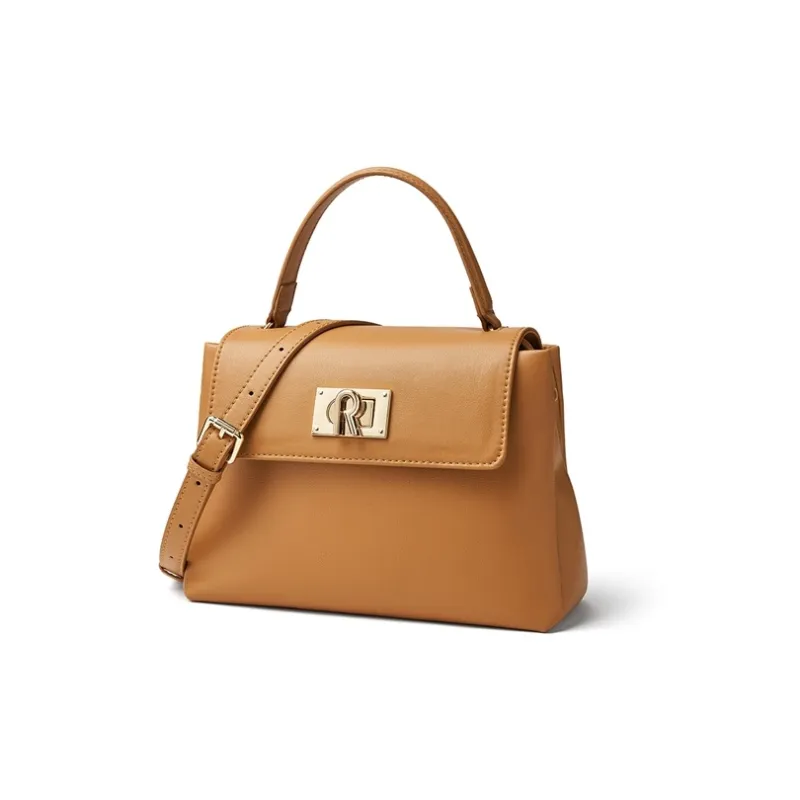 RED DRAGONFLY Cow Leather Handbag, Shoulder Bag, Crossbody Bag Regular Women's Light Brown-1