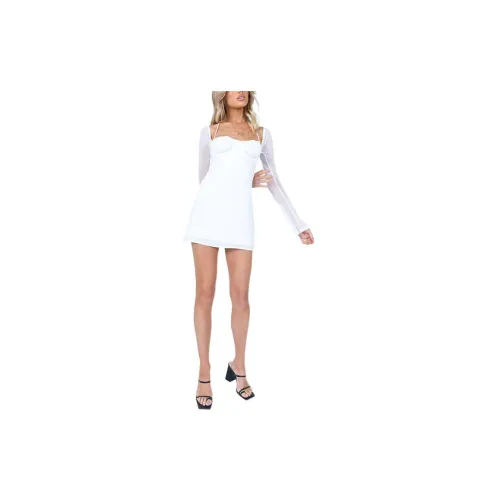 PRINCESS POLLY Long-Sleeved Dresses Women's White