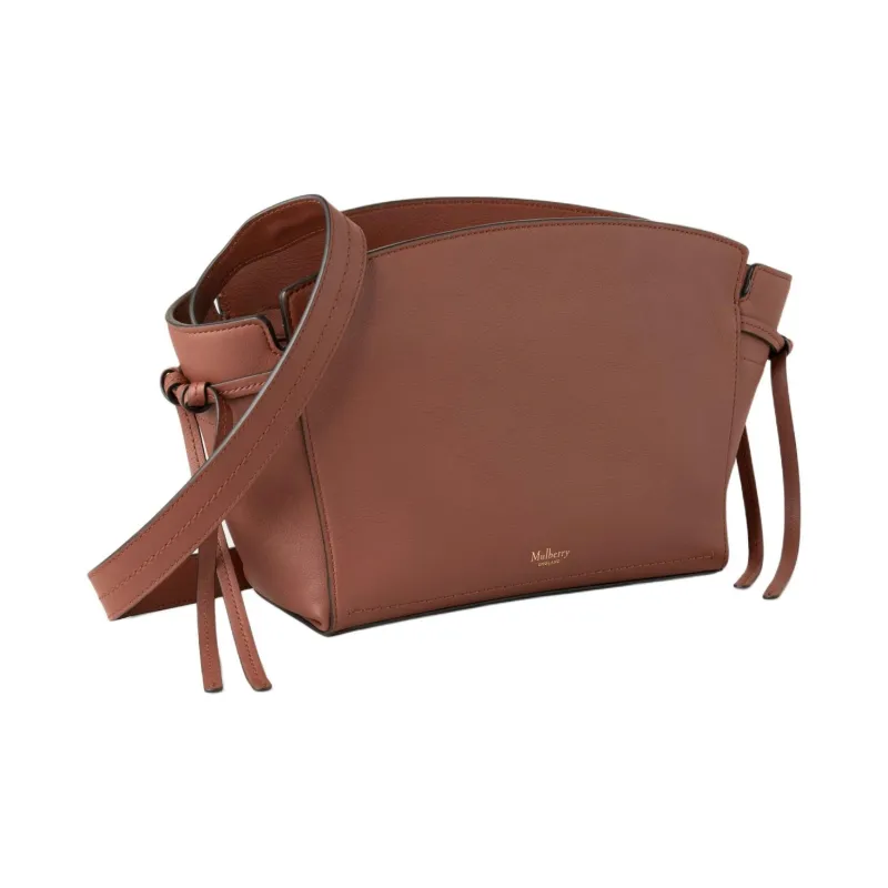 Mulberry Grain Leather Shoulder Bag, Crossbody Bag Women's Bright Umber-1