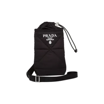 PRADA Fabric Laptop Bag Crossbody Bag Shoulder Bag Men's Black