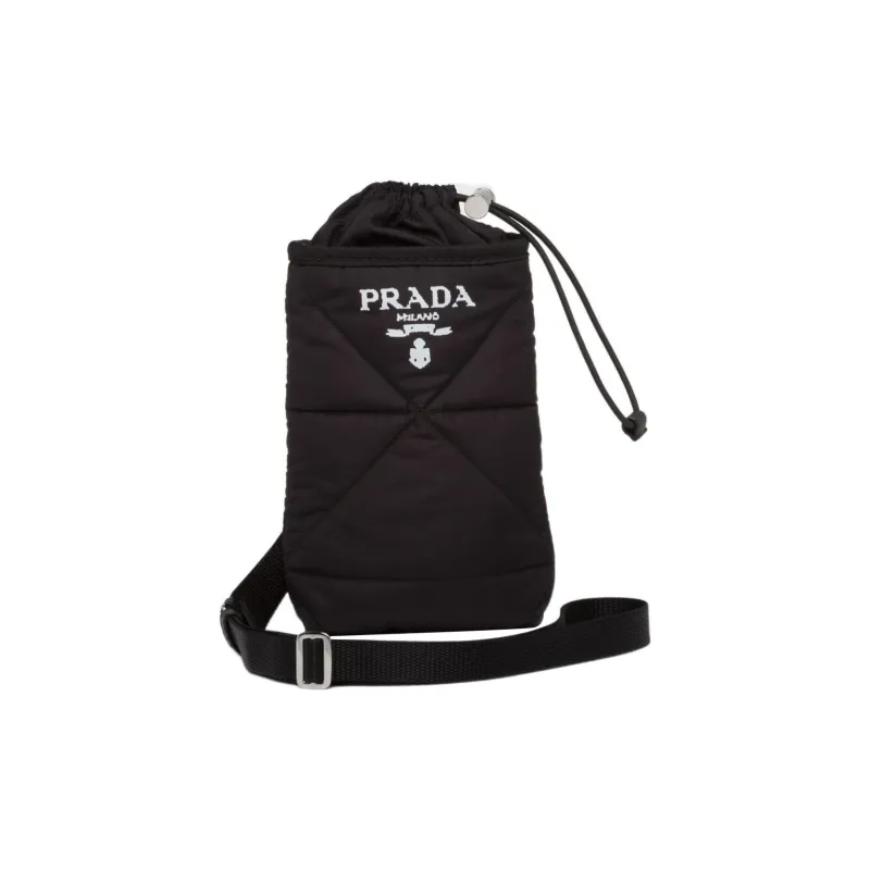PRADA Fabric Laptop Bag Crossbody Bag Shoulder Bag Men's Black-0