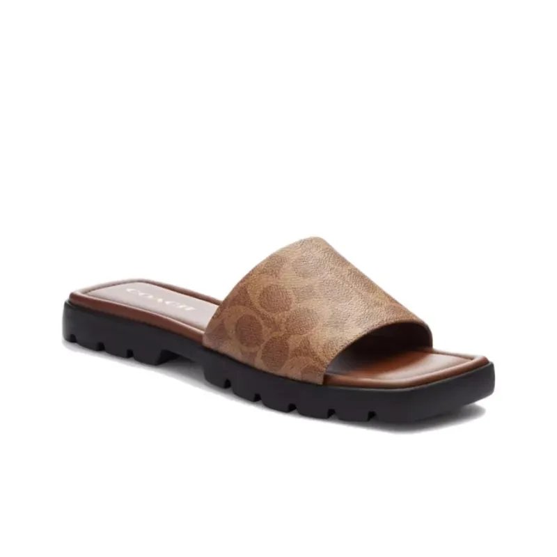 COACH Florence Leather Sandals-1