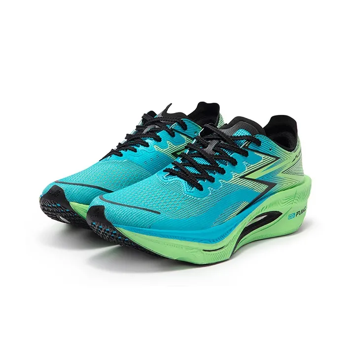 361° Fly Burn 3 Cushioned Slip Resistant Abrasion Resistant Breathable Low Top Casual Running Shoes Unisex Harmony Blue-2