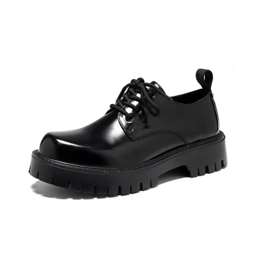 Lady's House Dress Shoes Men Low-Top Black