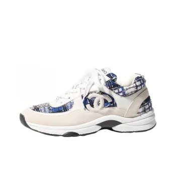 CHANEL Sneaker 'Dark Blue Tweed'