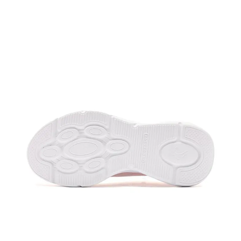 QIAODAN Yuebu 2.0 Anti Slip And Wear Resistant Breathable Low Top Q COZY SOFT Running Shoes Women's Pink White-4