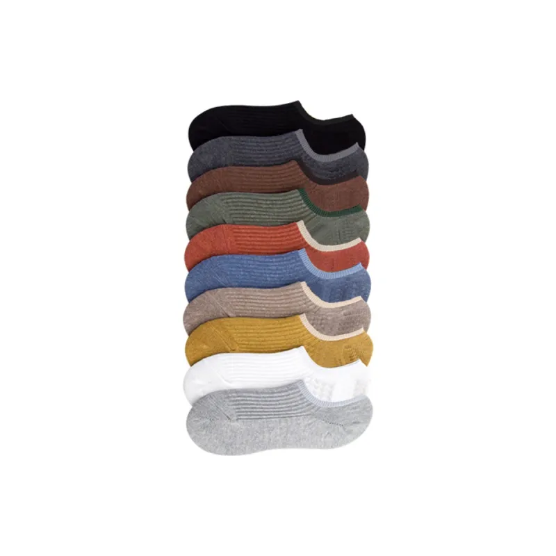 NANJIREN No-Show Socks Men's Mixed Color 10 Pack-0