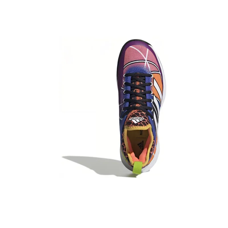 Adidas Defiant Generation Tennis Anti Slip Wear Resistant Low Top Tennis Shoes Women's Multicolor-4