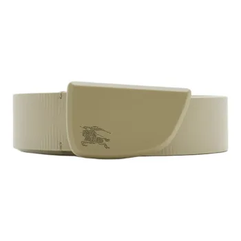 Burberry Shield Logo engraved Leather Belt