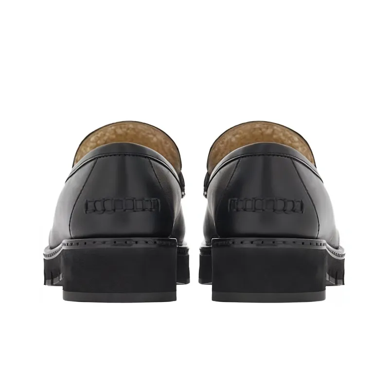 FERRAGAMO Gancini-buckle Leather Loafers-4