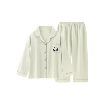 Beast's Secret 100% Cotton Pajama Set Women's Green