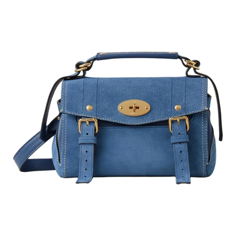 Mulberry Alexa Denim Shoulder Bag Crossbody Bag Handbag Mini Women's Indigo-0