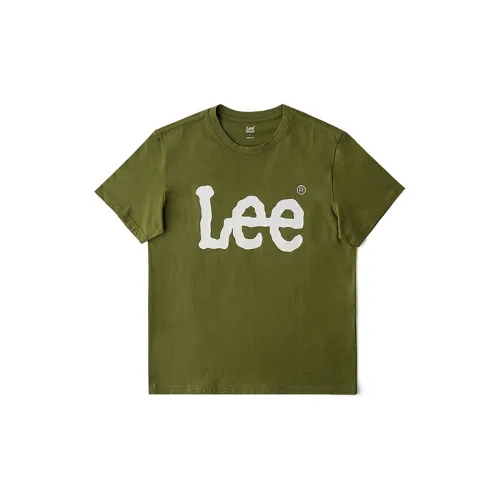 Lee T-Shirts Men Olive Green